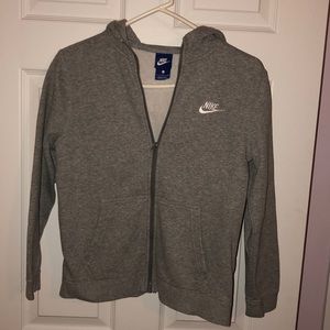 Boys zip-up Nike hoodie